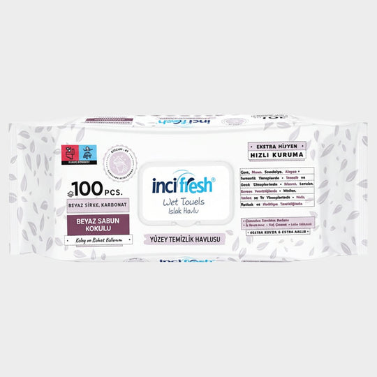 Șervețele umede pentru suprafețe INCI FRESH 100 buc. - 2