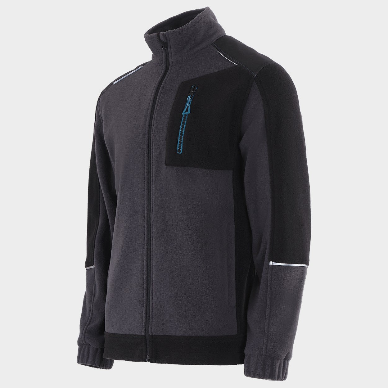 Hanorac REVOLT FLEECE GRI/NEGRU/PETROL - 3