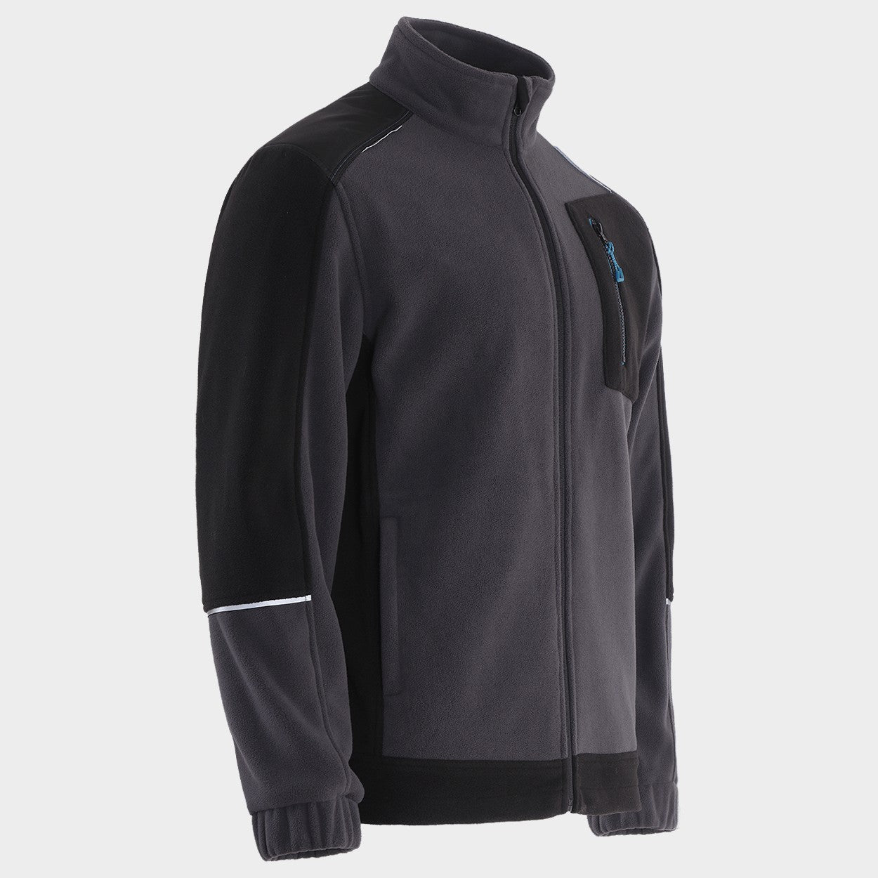 Hanorac REVOLT FLEECE GRI/NEGRU/PETROL - 4