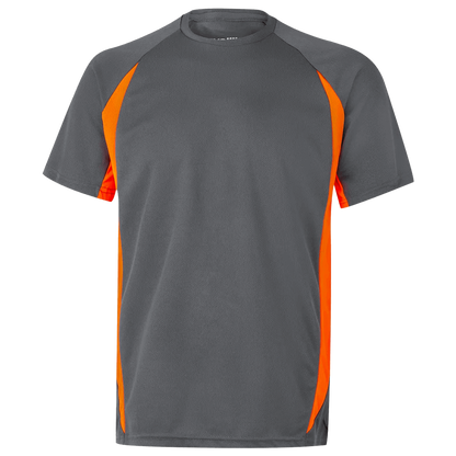 Tricou VELILLA GRI/PORTOCALIU - 1