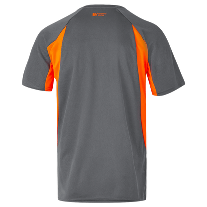 Tricou VELILLA GRI/PORTOCALIU - 2