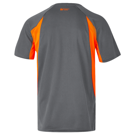 Κοντομάνικη μπλούζα VELILLA GREY/ORANGE - 2