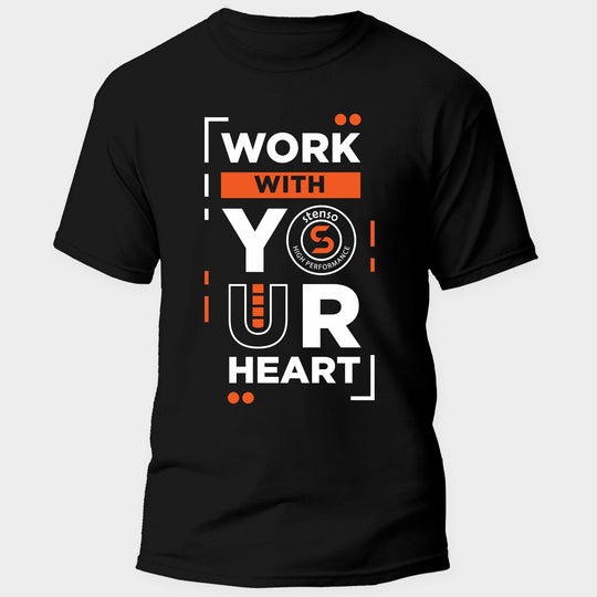 T-shirt with logo PAYPER SUNSET BLACK/ORANGE