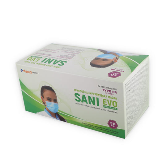Τεμ SANI EVO - TYPE IIR Τριπλή ιατρική μάσκα 50 - 1