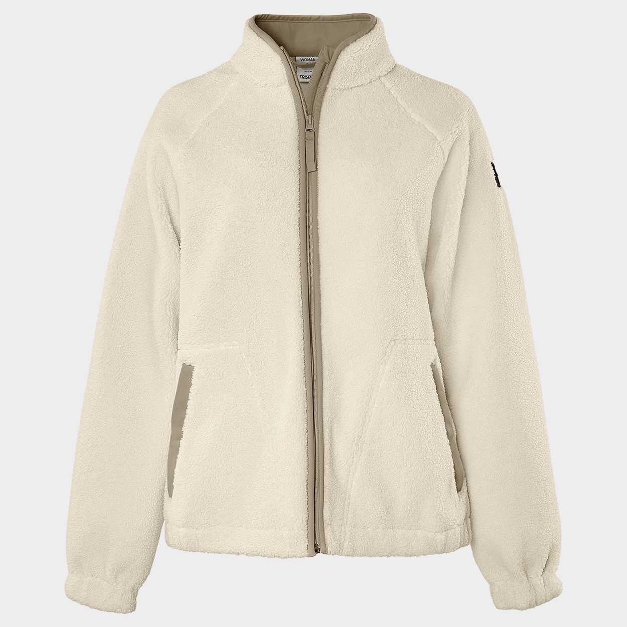 Jachetă de damă FRISTADS COPPER PILE FLEECE WHITE - 1