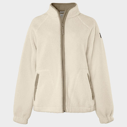Jachetă de damă FRISTADS COPPER PILE FLEECE WHITE - 1