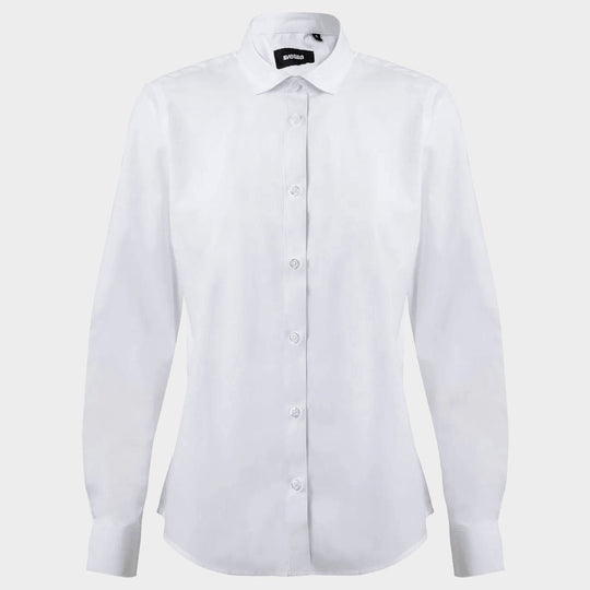 Cămașă cu mânecă lungă de damă VELILLA WHITE - 1