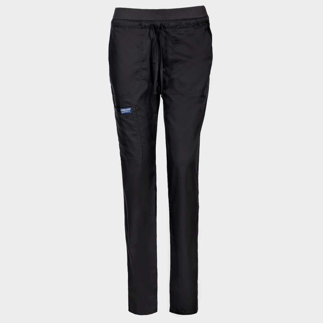 Γυναικείο ιατρικό παντελόνι CHEROKEE MR TAPERED BLACK WWE105 - 1