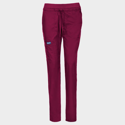 Дамски медицински панталон CHEROKEE MR TAPERED BURGUNDY WWE105 - 1