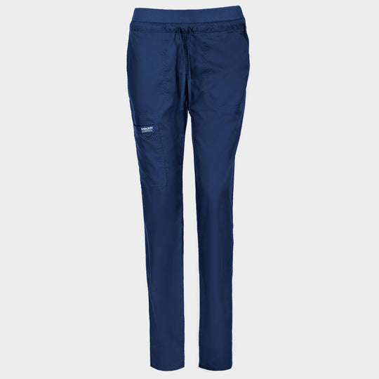 Pantaloni medicali de damă CHEROKEE MR TAPERED ALBASTRU ÎNCHIS WWE105 - 1