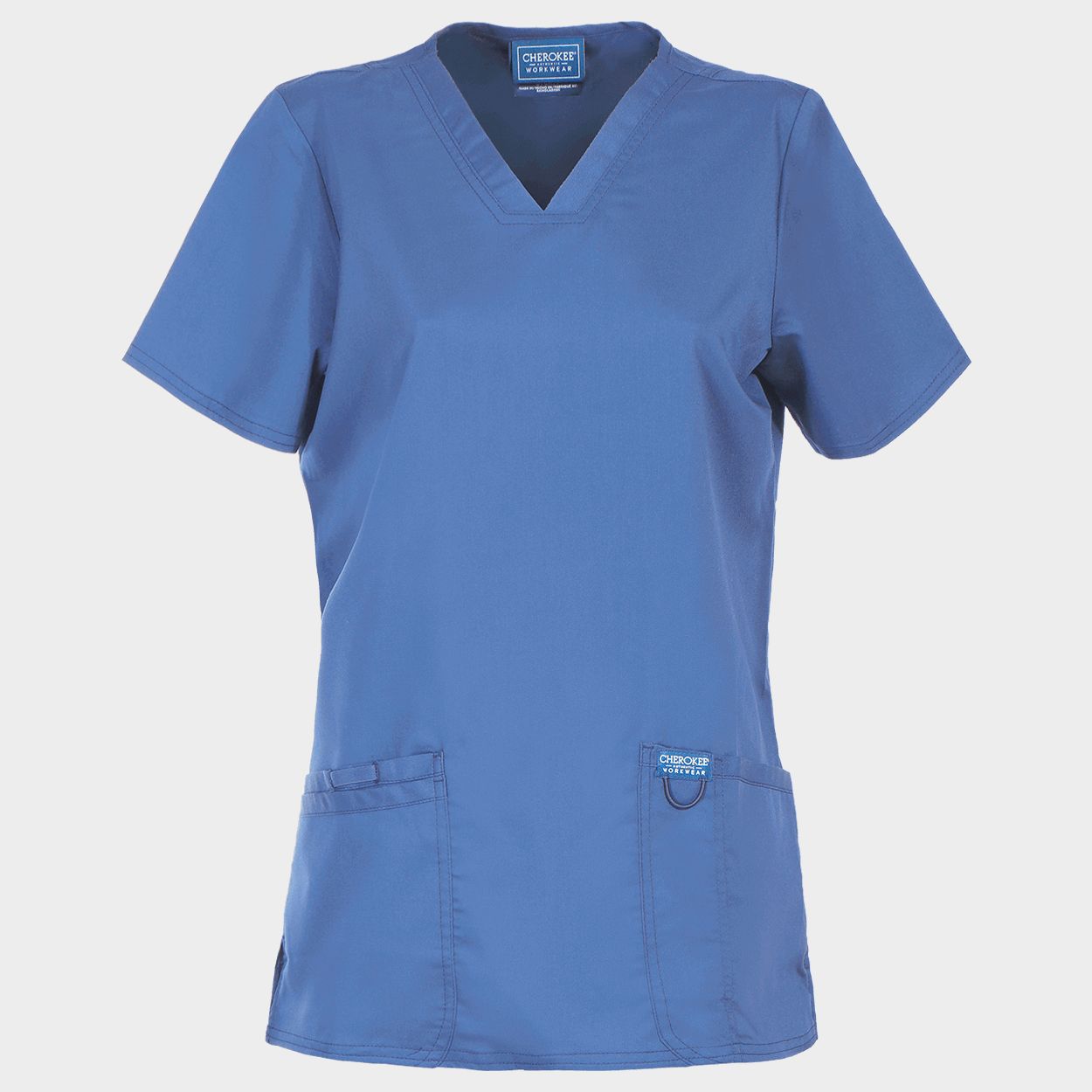 Women's medical tunic CHEROKEE V-NECK LIGHT BLUE WWE620 - 1