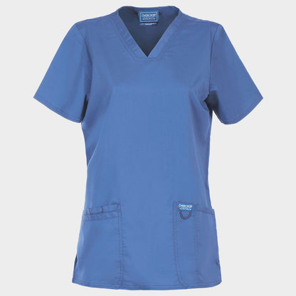 Women's medical tunic CHEROKEE V-NECK LIGHT BLUE WWE620 - 1