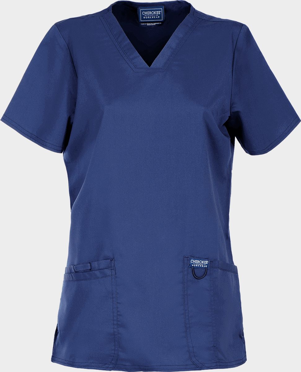 Дамска медицинска туника CHEROKEE V-NECK DARK BLUE WWE620 - 1