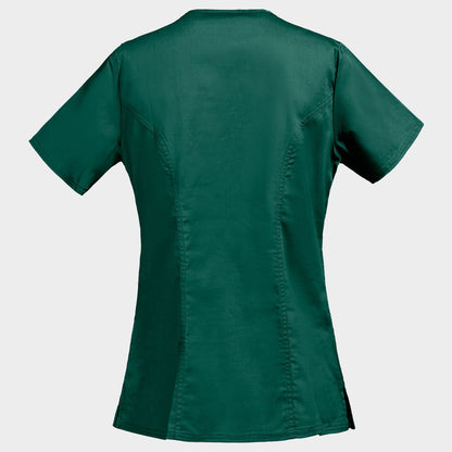 Women's medical tunic CHEROKEE WRAP BLACK WWE4728 - 2
