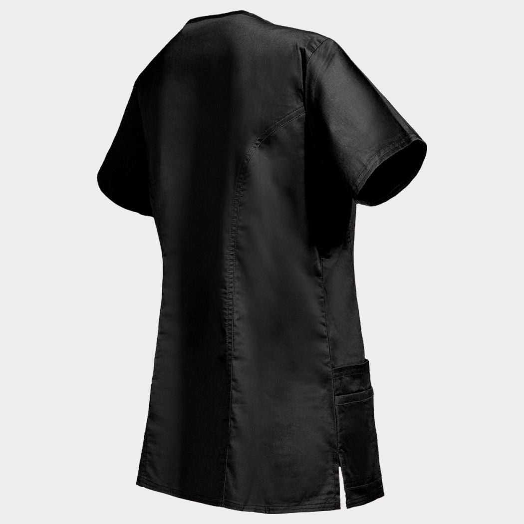 Women's medical tunic CHEROKEE WRAP BLACK WWE4728 - 5
