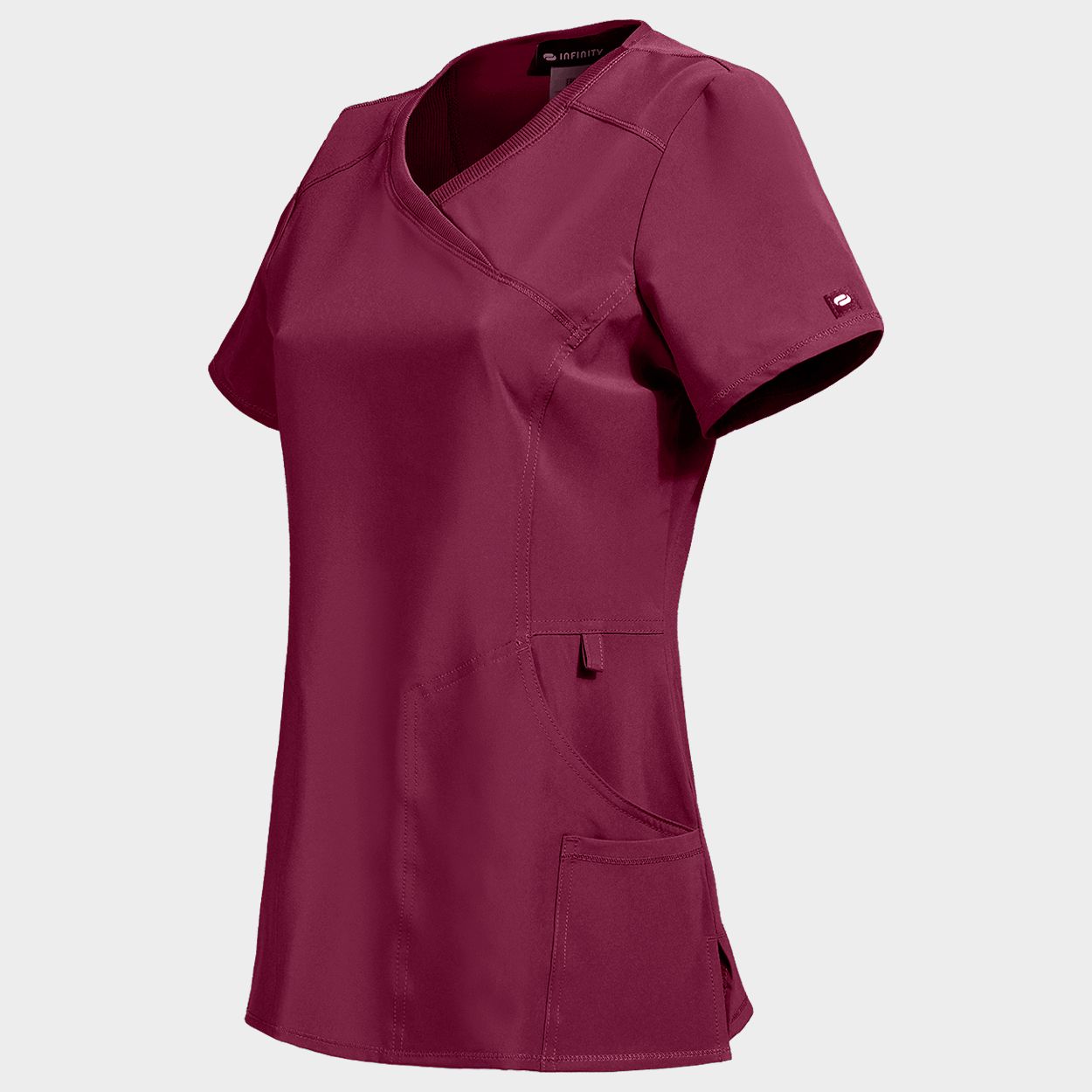 Tunică medicală pentru femei CHEROKEE WRAP VIȘINIU CKE2625A - 3