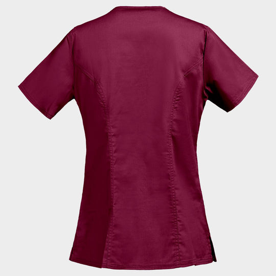 Γυναικεία ιατρική μπλούζα CHEROKEE WRAP BORDEAUX WWE4728 - 2