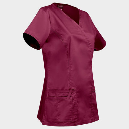 Дамска медицинска туника CHEROKEE WRAP BORDEAUX WWE4728 - 4