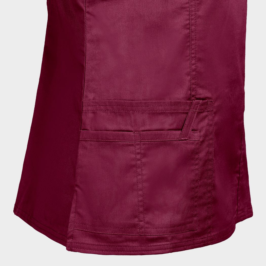 Дамска медицинска туника CHEROKEE WRAP BORDEAUX WWE4728 - 6
