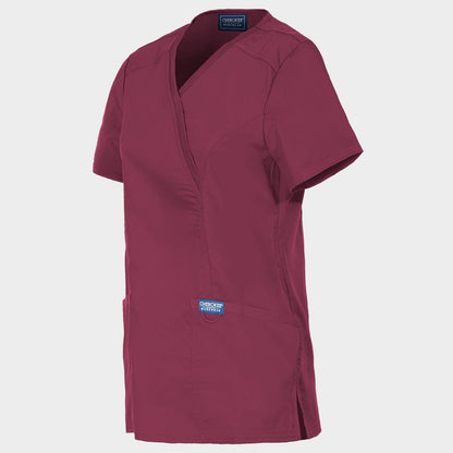 Tunică medicală de damă CHEROKEE WRAP VIȘINIU WWE610 - 3
