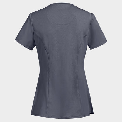 Women's medical tunic CHEROKEE WRAP GREY CKE2625A - 2
