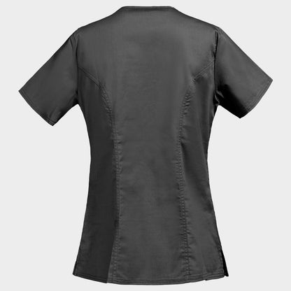 Women's medical tunic CHEROKEE WRAP GREY WWE4728 - 2