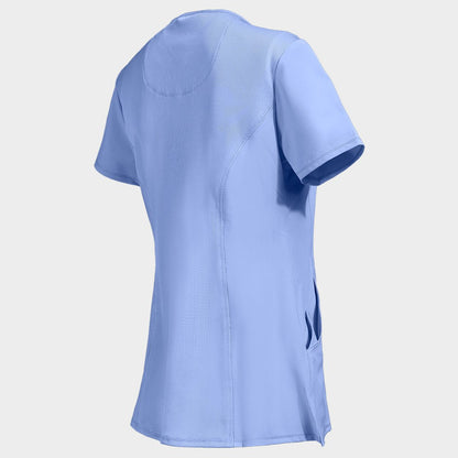 Women's medical tunic CHEROKEE WRAP LIGHT BLUE CKE2625A - 4