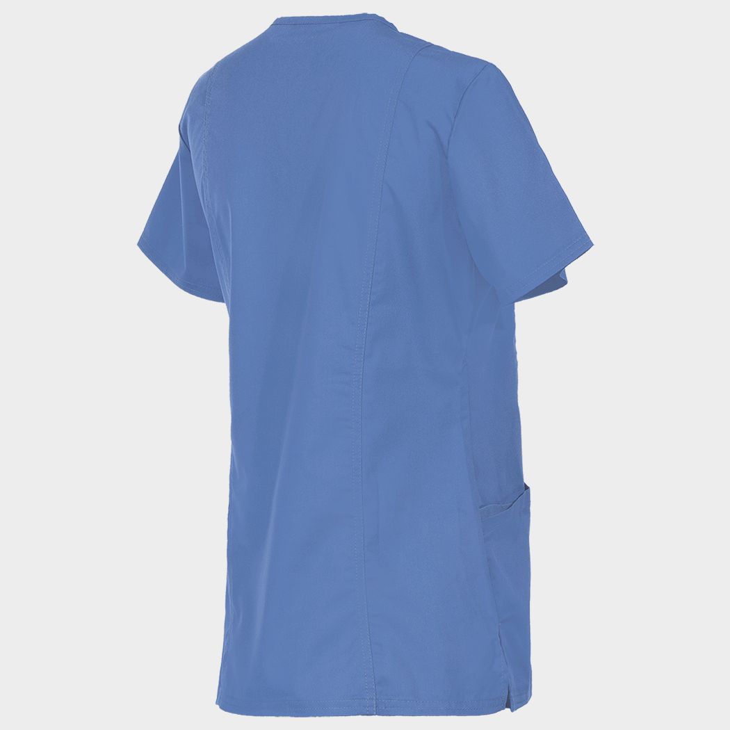 Women's medical tunic CHEROKEE WRAP LIGHT BLUE WWE610 - 4