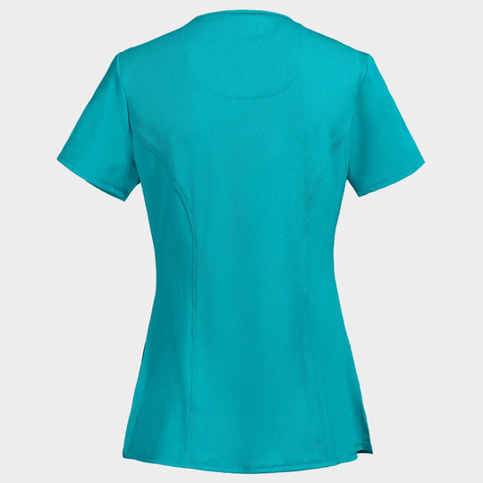 Women's medical tunic CHEROKEE WRAP LIGHT PETROL CKE2625A - 2