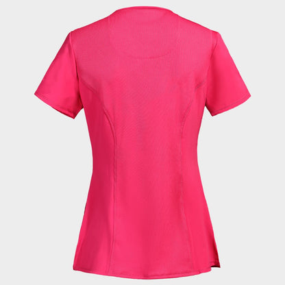 Women's medical tunic CHEROKEE WRAP PINK CKE2625A - 2