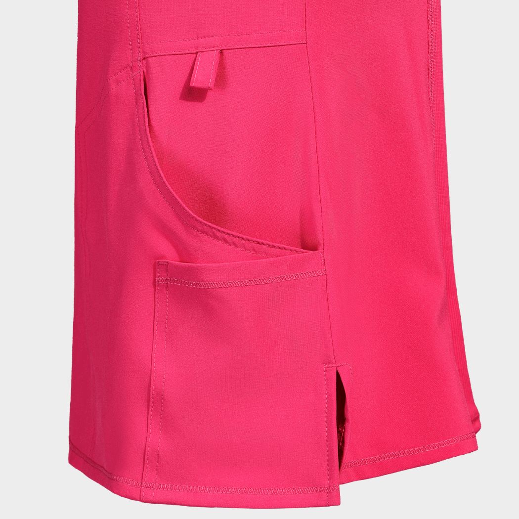 Women's medical tunic CHEROKEE WRAP PINK CKE2625A - 6