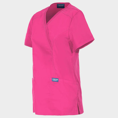 Tunică medicală de damă CHEROKEE WRAP ROZ WWE610 - 3