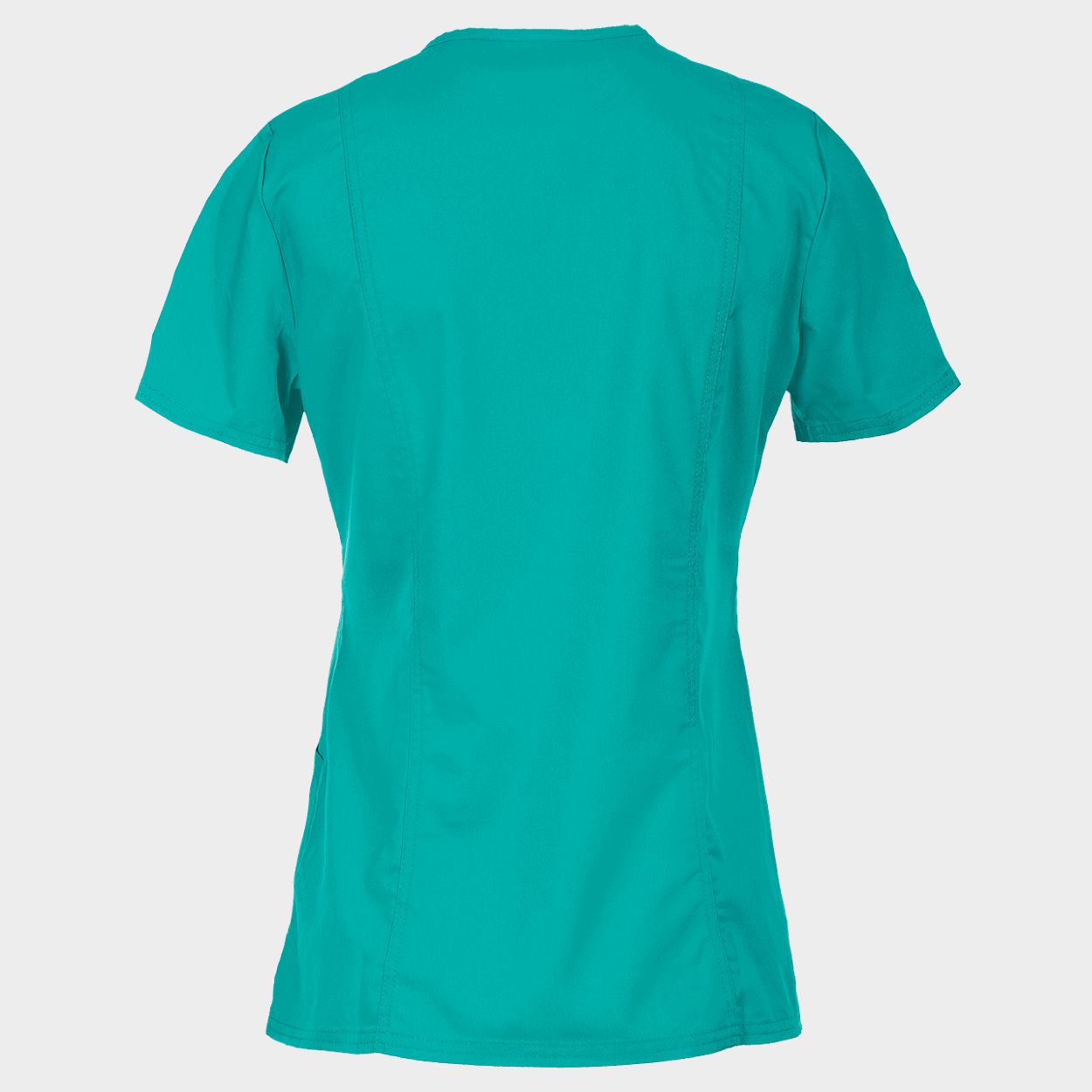 Women's medical tunic CHEROKEE WRAP TEAL BLUE WWE610 - 2