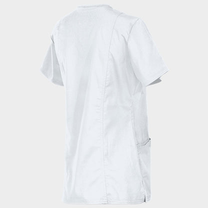 Tunică medicală de damă CHEROKEE WRAP ALB WWE610 - 4