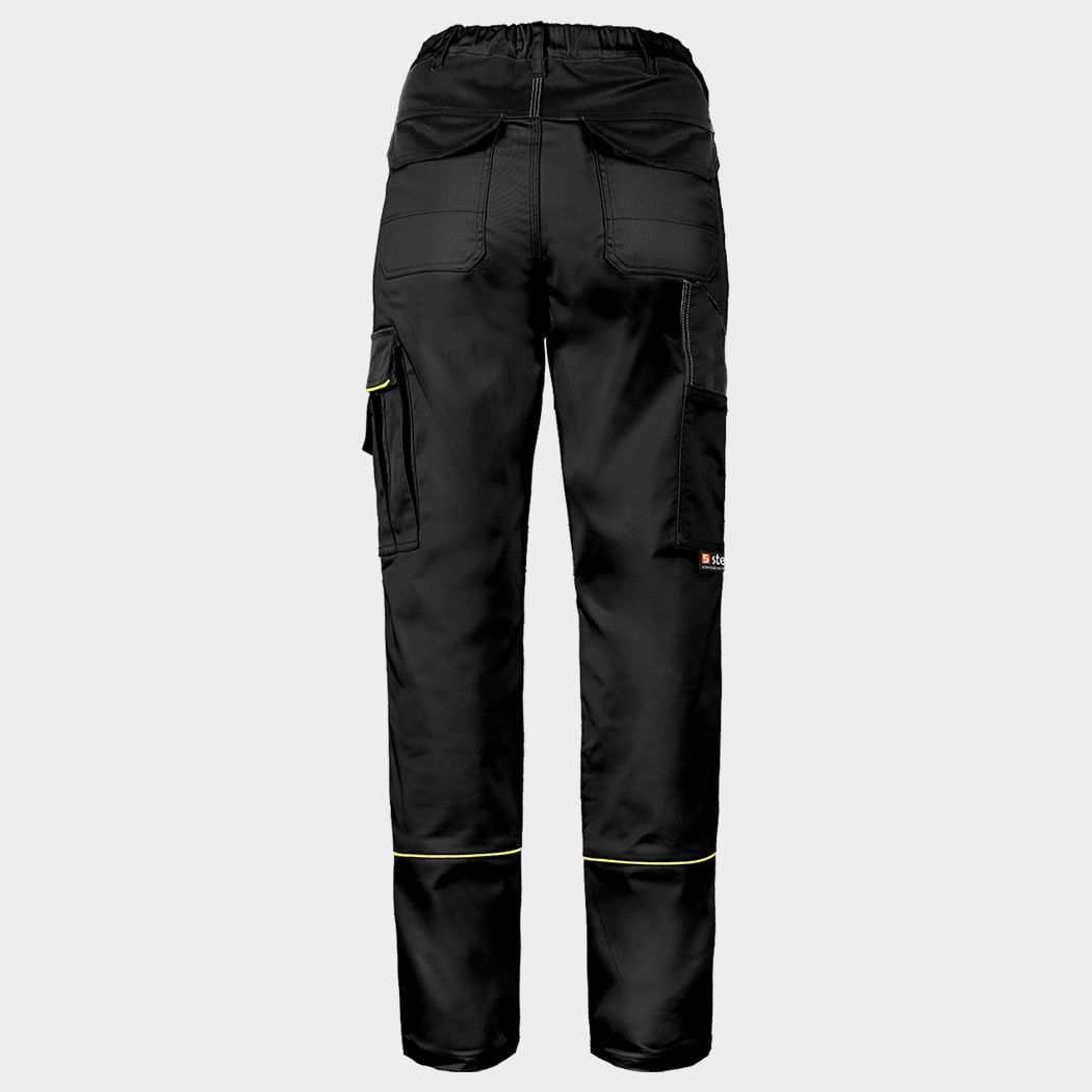 Pantaloni de damă BELLA STRETCH NEGRU - 2