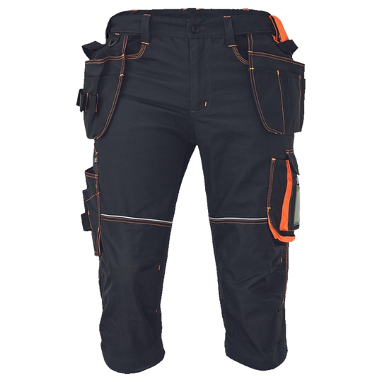 Work 3/4 pants KNOXFIELD 320 ANTHRACITE/ORANGE