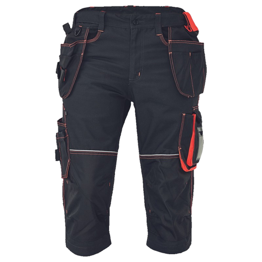 Work 3/4 pants KNOXFIELD 320 ANTHRACITE/RED