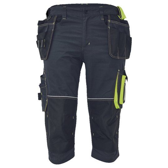 Work 3/4 pants KNOXFIELD 320 ANTHRACITE/YELLOW