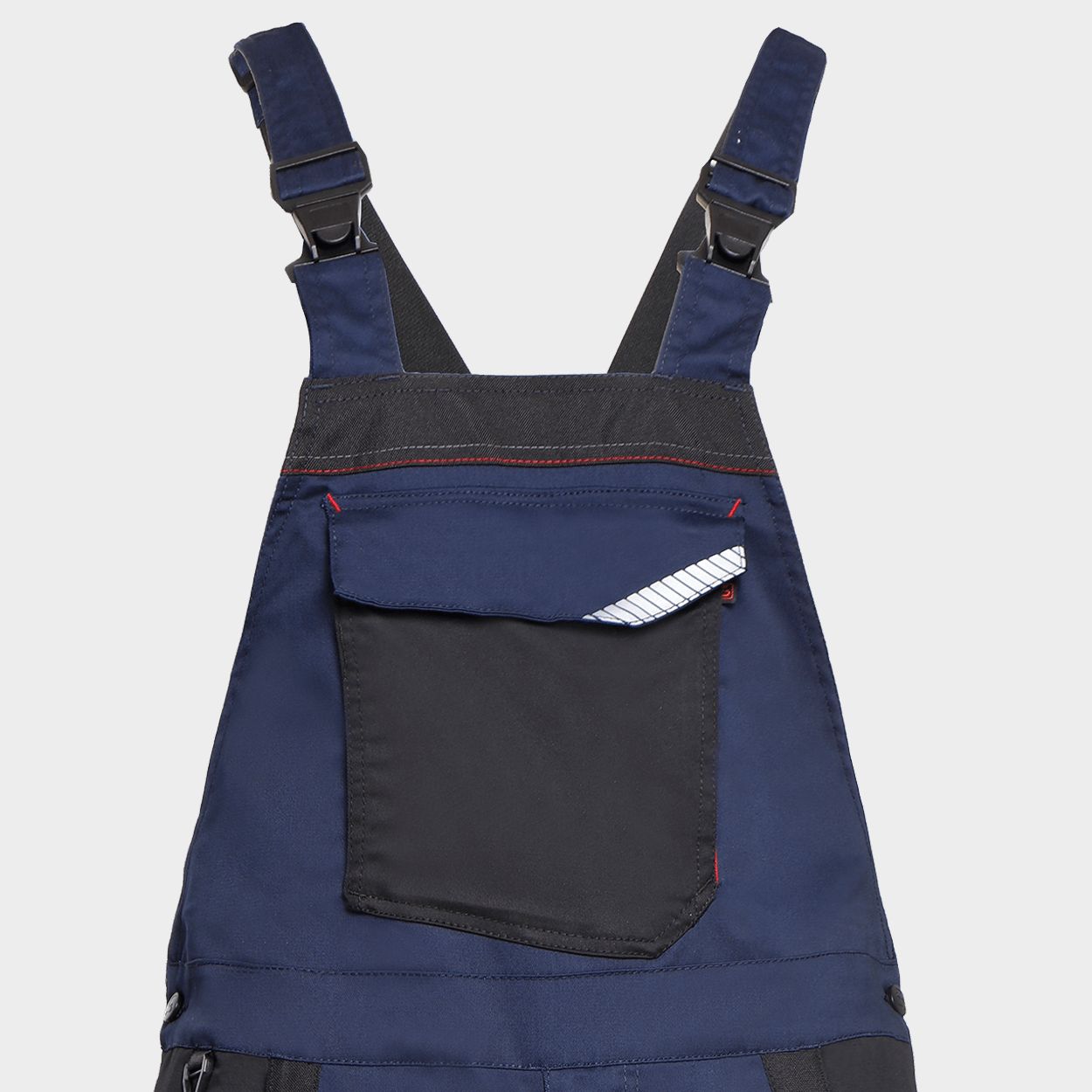 Work bib pants KASTOR STRETCH DARK BLUE/RED - 5