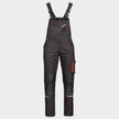 Work bib pants KASTOR STRETCH GREY/ORANGE