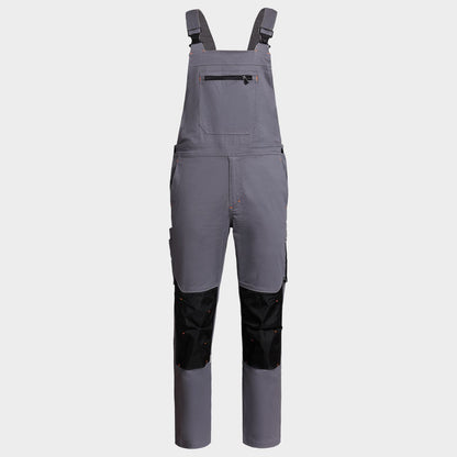 Work bib pants MELBOURNE STRETCH GREY/BLACK - 1