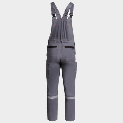 Work bib pants MELBOURNE STRETCH GREY/BLACK - 2