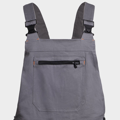 Work bib pants MELBOURNE STRETCH GREY/BLACK - 4