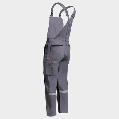 Work bib pants MELBOURNE STRETCH GREY/BLACK - 5