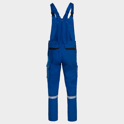 Work bib pants MELBOURNE STRETCH SPECIAL ROYAL BLUE/BLACK - 2