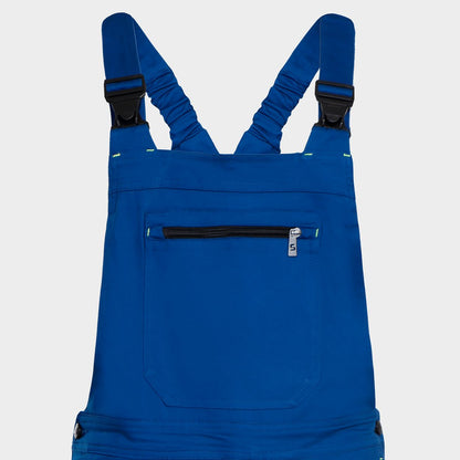 Work bib pants MELBOURNE STRETCH SPECIAL ROYAL BLUE/BLACK - 3