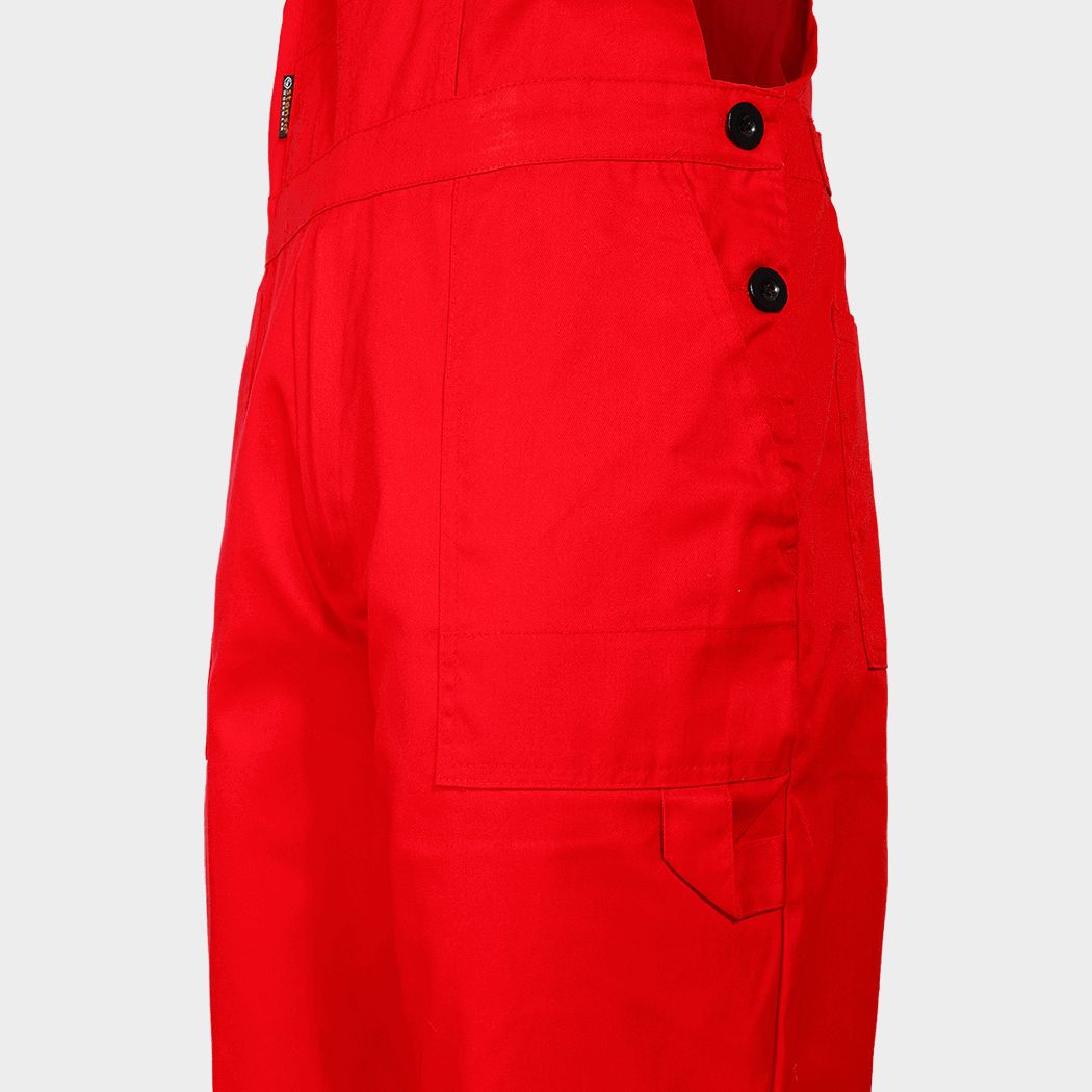 Pantaloni de salopete PLUTON T/C ROȘU - 5