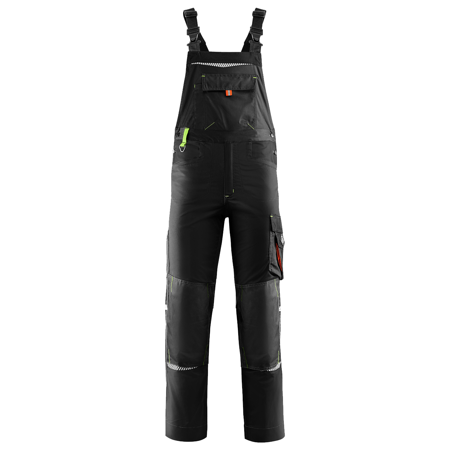 Work bib pants PRISMA BLACK - 1