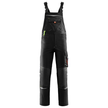 Work bib pants PRISMA BLACK - 1