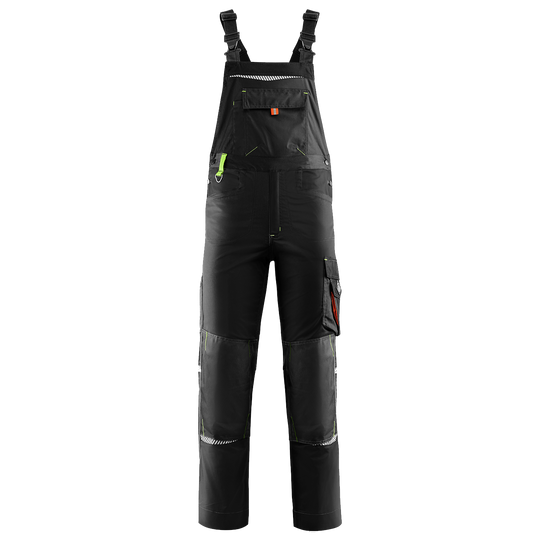 Work bib pants PRISMA BLACK - 1